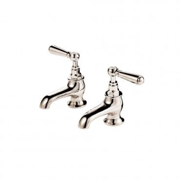 Barber Wilsons Bath Pillar Taps Pair With 4" Nose - R2134