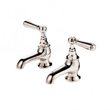 Barber Wilsons Bath Pillar Taps Pair With 4" Nose - R2134