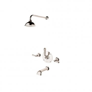 Barber Wilsons Concealed Bath Tap & Shower Head Mixer Set - R3452SET