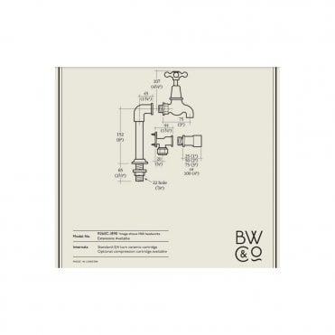 Barber Wilsons Concealed Wall Mounted Bib Taps (R260)