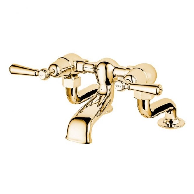 Barber Wilsons  Deck Mounted Bath Mixer Tap with Extended Pillar Unions - R3300-EX
