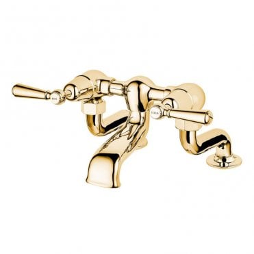 Barber Wilsons Deck Mounted Bath Mixer Tap with Extended Pillar Unions - R3300-EX