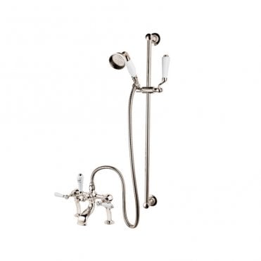 Barber Wilsons Deck Mounted Bath Shower Mixer & Slider Rail - R4305