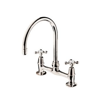 Barber Wilsons Deck Mounted Kitchen Mixer with Standard Height Swivel Spout R1010