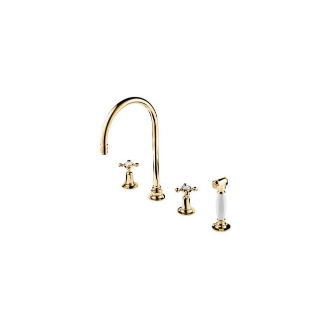 Barber Wilsons  Kitchen Sink Mixer Tap With Handspray & Flexible Hose - R1040