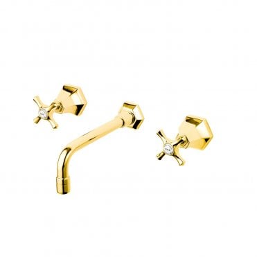 Barber Wilsons Mastercraft 3 Hole Wall Mounted Basin Mixer Tap- MC6454