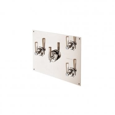 Barber Wilsons Mastercraft Concealed Thermostatic Quadruple Control Shower Valve with Rectangular wall plate