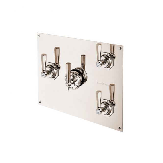Barber Wilsons  Mastercraft Concealed Thermostatic Quadruple Control Shower Valve with Rectangular wall plate