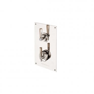 Mastercraft Concealed Thermostatic Shower Dual Control Valve with Rectangular Wall Plate MCPS53C1