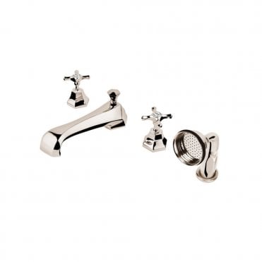 Barber Wilsons Mastercraft Four Hole Bath Shower Mixer Tap With Hand Shower - MC3484