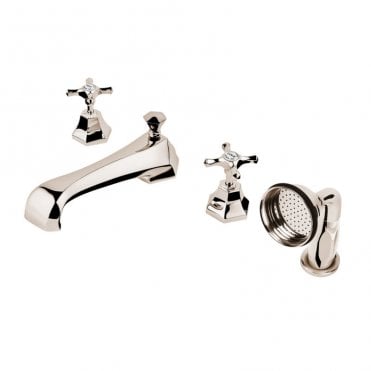 Barber Wilsons Mastercraft Four Hole Bath Shower Mixer Tap With Hand Shower - MC3484