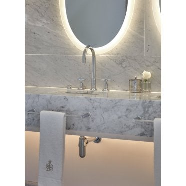 Barber Wilsons Milne Editions Deck Mounted Basin Mixer with Swan Neck
