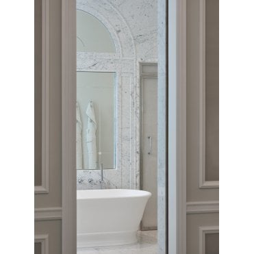 Barber Wilsons Milne Editions Wall Mounted Bath Mixer Tap with an 8" Spout, Diverter and Handspray