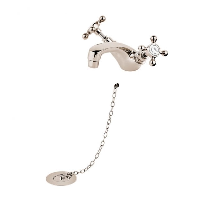 Barber Wilsons  Monobloc Basin Mixer Tap With Plug, Chain, Waste and Stay - R6472