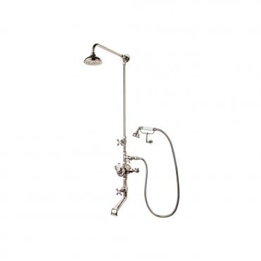 Barber Wilsons R5702CUBA Thermostatic Shower & Bath Filler Tap With Overhead Shower & Hand Shower With Cradle