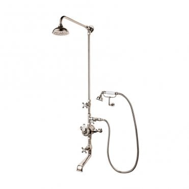 Barber Wilsons R5702CUBA Thermostatic Shower & Bath Filler Tap With Overhead Shower & Hand Shower With Cradle