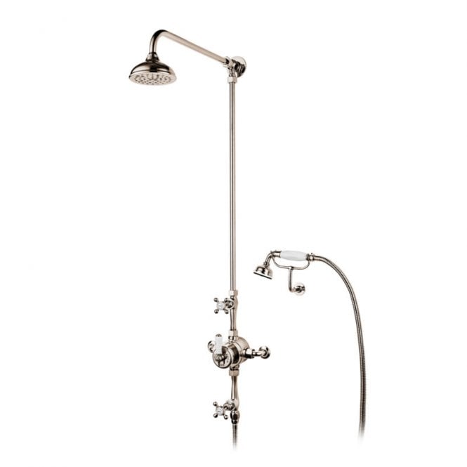 Barber Wilsons  Regent R5702CU Thermostatic shower with Separate Valves for Overhead Shower and Hand Spray with Cradle