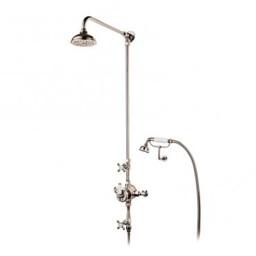 Barber Wilsons Regent R5702CU Thermostatic shower with Separate Valves for Overhead Shower and Hand Spray with Cradle