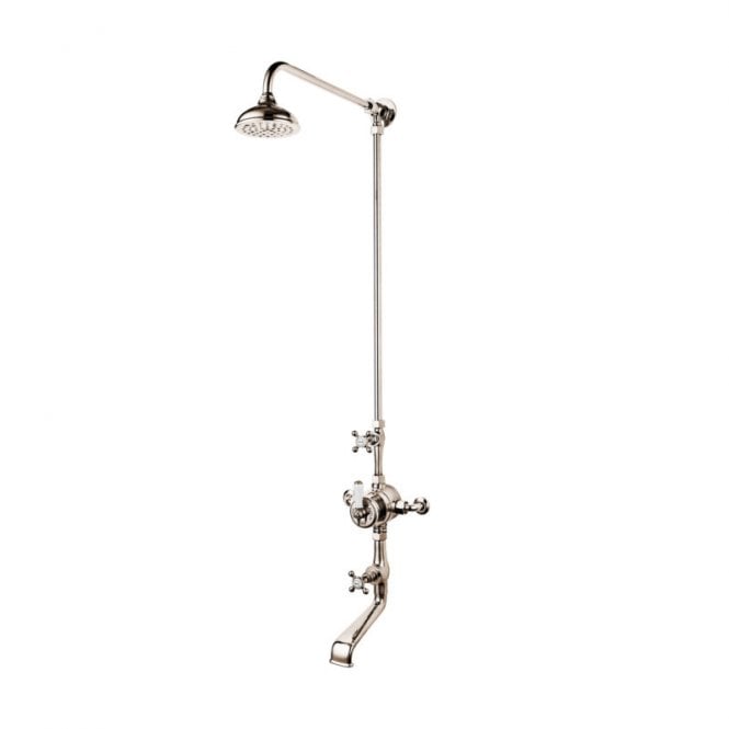 Barber Wilsons  Thermostatic Dual Control Shower & Bath Filler Tap With Shower Arm & Rose - 5700CUBA