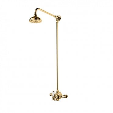 Barber Wilsons Thermostatic Shower Mixer With Fixed Overhead Shower - R5600CU