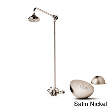 Barber Wilsons Thermostatic Shower Mixer With Fixed Overhead Shower - R5600CU