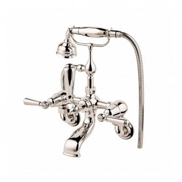 Barber Wilsons Wall Mounted Bath Shower Mixer Tap With Hand Shower & Cradle - R4308