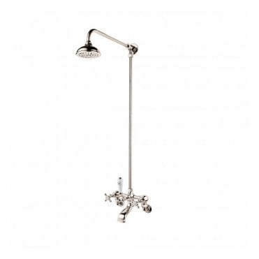Barber Wilsons Wall Mounted Bath Shower Mixer With Fixed Shower Head - 4302