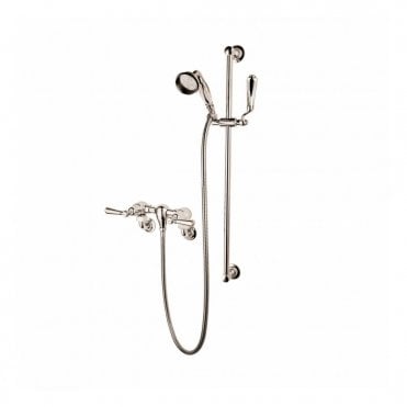 Barber Wilsons Wall Mounted Manual Shower With Slide Rail & Hand Shower - R6001