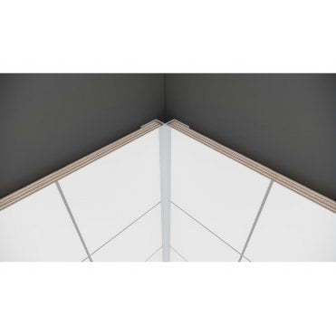 Fibo Aluminium 135° Internal Profile 2.4m