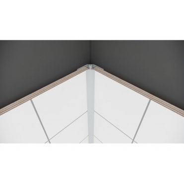 Fibo Black 2-Part Internal Corner Profile 2.4m