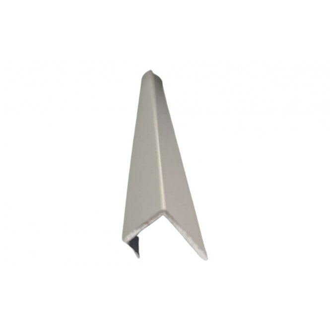 Fibo  Polished Chrome J-Shaped End Cap Profile 2.4m