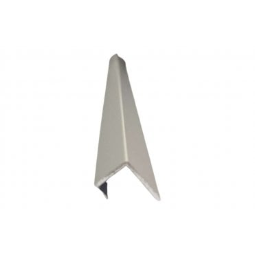 Fibo Polished Chrome J-Shaped End Cap Profile 2.4m