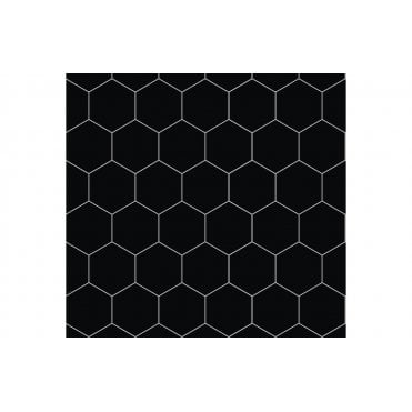 Fibo Urban Wall Panels - Black Silk (Hexagonal)