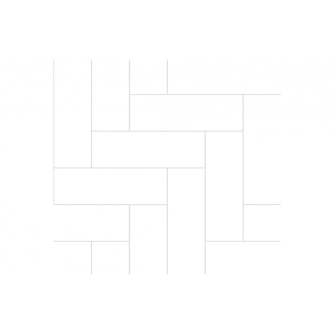 Fibo  Urban Wall Panels - Denver White (Straight Herringbone)