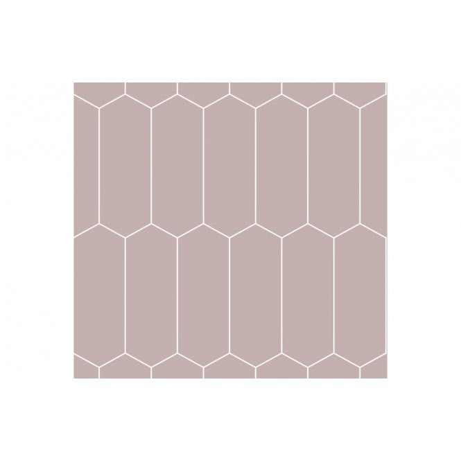 Fibo  Urban Wall Panels - Dusky Pink (Elongated Hexagonal)