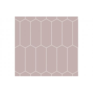 Fibo Urban Wall Panels - Dusky Pink (Elongated Hexagonal)