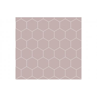 Fibo Urban Wall Panels - Dusky Pink (Hexagonal)