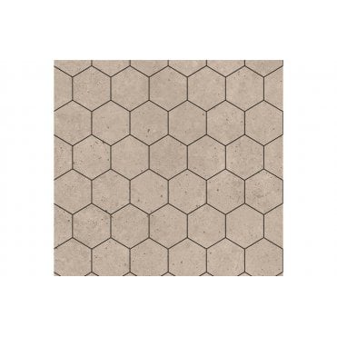 Fibo Urban Wall Panels - Rough Cement (Hexagonal)