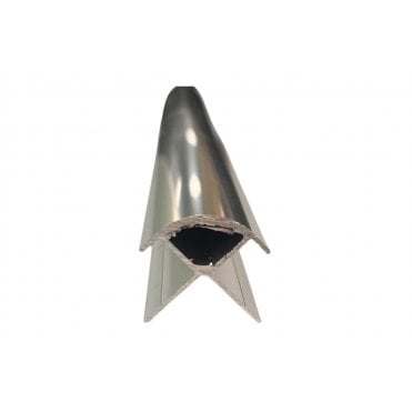 Fibo White PVC Rounded External Profile 2.4m