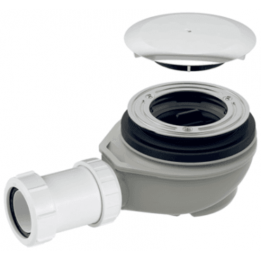 Geberit Domed Shower Waste Including Trap-50mm Diameter-Gloss Chrome