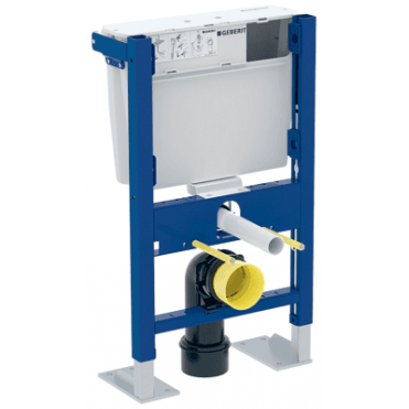 Geberit Duofix Toilet Frame with Low-Height Furniture Cistern-790mm High-Blue
