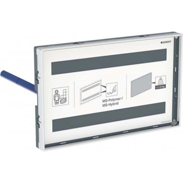 Geberit Omega Surface Even Cover Plate-Polished Chrome
