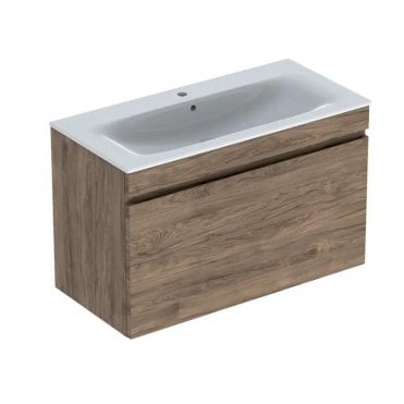 Geberit Renova Plan 1000mm One Drawer Wall Hung Vanity Unit With Basin