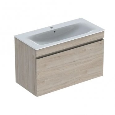 Geberit Renova Plan 1000mm One Drawer Wall Hung Vanity Unit With Basin