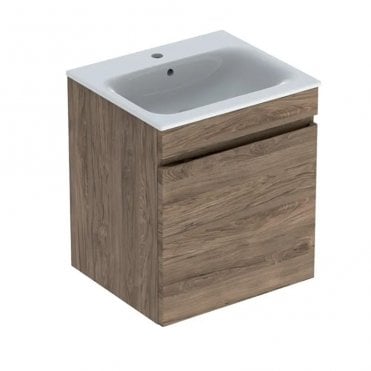 Geberit Renova Plan 550mm Slim Rim Wall Hung Vanity Unit With Basin