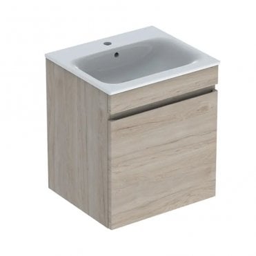 Geberit Renova Plan 550mm Slim Rim Wall Hung Vanity Unit With Basin