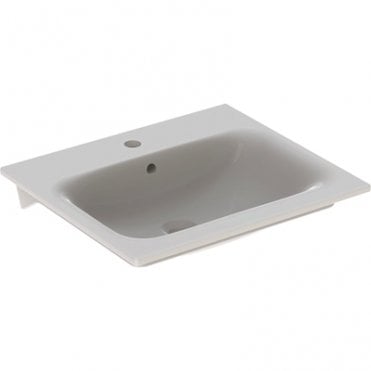 Geberit Renova Plan 550mm Vanity Basin-1 Tap Hole