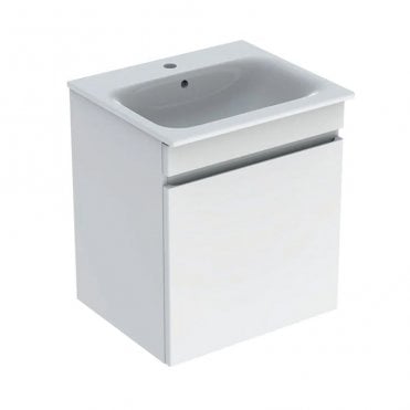 Geberit Renova Plan 600mm Slim Rim Wall Hung Vanity Unit With Basin