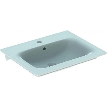 Geberit Renova Plan 600mm Vanity Basin-1 Tap Hole