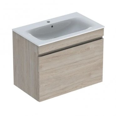 Geberit Renova Plan 800mm Slim Rim Wall Hung Vanity Unit With Basin